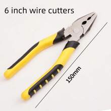 1 件/3 件工业级碳钢夹具套装，6 英寸和 8 英寸多功能夹具，防滑防锈钢丝钳，尖嘴钳，斜口钳，用于切割、剥线和夹紧，电工橡胶手柄实用钳，室内/室外维护工具 - 彩色 - 查看 21