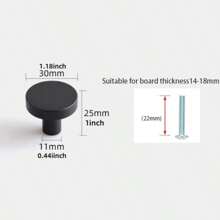 3/6 Piece Set, Circular Kitchen Cabinet Handle Drawer, Dressing Table, Bathroom, Dressing Table, Furniture Door, Cabinet - Multicolor - View 6