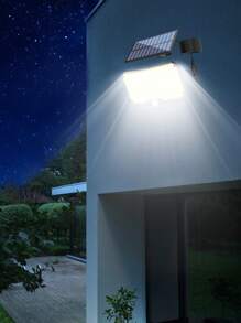 1个/2个户外太阳能感应灯，8000流明，234颗LED聚光灯，带遥控器，3种照明模式，可拆卸太阳能板，便携式，易于安装，无线泛光灯模拟安防摄像头，适用于酒店、门廊、花园、庭院、车道等场所。（1个234颗LED/2000mAh太阳能板相当于4个100颗LED/1200mAh太阳能板） - 單頭分體-壁燈 - 查看 12