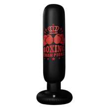 1 Piece 1.6m Adult Young People Universal Fitness Vertical Inflatable Sandbag Boxing Column Inflatable Tumbler Sandbag Punching Bag