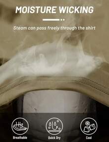 KEFITEVD Men's Hooded UPF 50+ Sun Protection T Shirts Long Sleeve Athletic Fishing Shirts Rash Guards - Dull Cyan - View 3