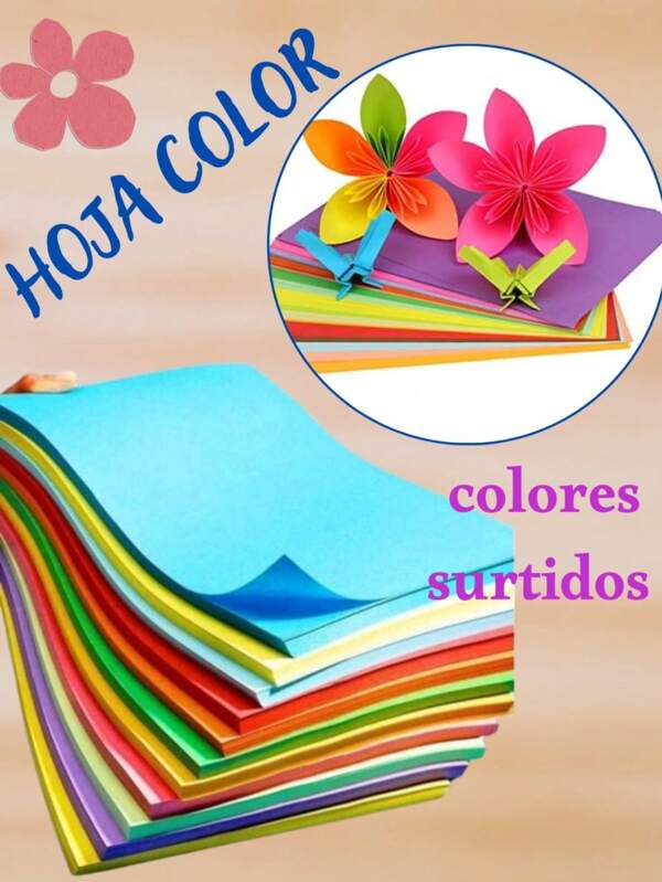 Hojas de color C/300 paquetes de hojas de color surtidos