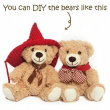 Osos de peluche al por mayor, osos de peluche pequeños al por mayor, paquete de osos de peluche de felpa para decoraciones de baby shower y bodas, y centros de mesa para niños - Multicolor - Ver 5