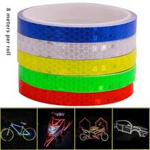 反光带 - 反光警示贴、防水户外自行车轮圈反光带、自行车、摩托车装饰用薄反光贴卷