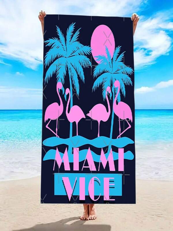 Coconut Tree Fiber Beach Towel, Quick Drying Lightweight & Sand-Free Extra Large Beach Towel