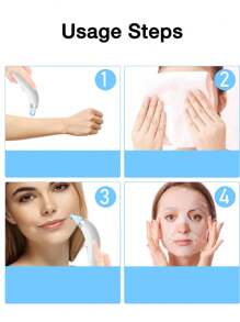 黑头真空吸出器，强力便携式面部毛孔清洁器，配备4个吸头，温和去除黑头，无需挤压，男女皆宜。您的专属专业美容师。 - 彩色 - 查看 3