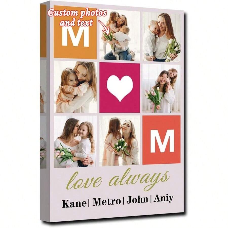 1pc Custom Poster, Custom Canvas Wall Art, Picture Frames For Wall, Personalized Photo Frames, Customized Custom Posters, Custom Wall Decor, Customizable Posters, Custom Picture With Frame, Custom Canvas Art For Living Room, Home Decor Living Room - Multicolor - View 1