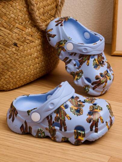 1 Pair Spring/Summer Baby Boys' Cartoon Cute Comfortable Fashionable Casual Lightweight Breathable Anti-Slip Wear-Resistant Open-Toe Beach Sandals