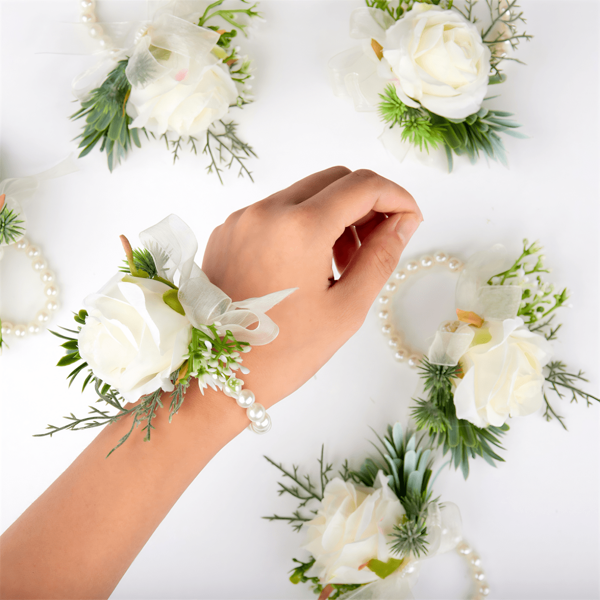 [Bestseller de noivas] Corpete de pulso de casamento, corpete de pulso de pérolas e strass para noivas e madrinhas, acessório de luxo para noivas, recepção de casamento, gala, estilo elegante europeu e americano