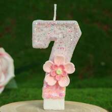 Shiny Pink Number Candles, Birthday Candles, Birthday Decorations, Happy Birthday, Cake Candles, Room Decorations