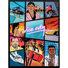 1 pièce Affiche murale avec cadre en option, Pop Art GTA 5 Vices, la capitale sainte, 5 stars, bon citoyen, trio de voyous, photo de groupe magnifique. Collection d'affiches artistiques à décorer la salle de jeu. Peinture HD cadeau de décoration