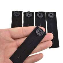4/12PCS Stretchy Adjustable Pants Waist Extender Buckle - Easy-To-Use Button Fasteners For Expanding Trouser Waistlines - Instant Solution For Tight Clothing - Comfortable And Discreet - Suitable For Men, Women, And Pregnancy - Durable Elastic Fabric - Multicolor - View 7