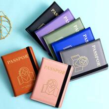 Portapassaporte versátil, cartera portapassaporte, accesorios de viaje esenciales para hombres y mujeres, portapassaporte para viajes, con ranura para tarjeta de crédito, el regalo perfecto para viajeros - Multicolor - Ver 1