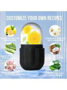 Silicone Ice Tray Ice Mould 2in1 Face Ice Roller Reusable Super Large Capacity Ice Cube Storage Ice Box