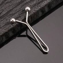 4/8pcs U-Shaped Metal Waist Cincher, Simple Metallic Steel Bead Fastener For Pants, Scarf, Sleeves, Elegant Design, Black/Silver
