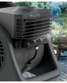 Lasko 15" Pivoting Misto Outdoor Misting Fan With GFCI Cord And 3 Speeds, Black, 7050, New - Black - View 7