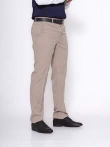 pthirillo Slim Beige Dress Pants Suit Pants - Beige - View 4