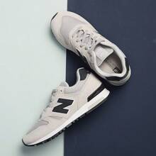 Zapatillas deportivas casuales de estilo retro New Balance NB 565 Series, de caña baja, para unisex ML565CLG - Gris - Ver 3