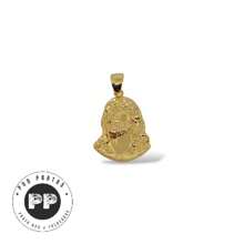 Pingente Rosto de Jesus  banhado (Ouro 18K)