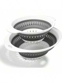 1pc Foldable Silicone Strainer, Suitable For Vegetables And Fruits, Essential Kitchen Item - Multicolor - View 10