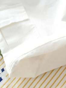 男童夏季度假休闲风格松紧腰裤 - 白色 - 查看 4