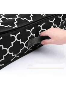 Non-Woven Fabric Under Bed Storage Bag, Clothes Packing Organizer Bag, Transparent Visible Quilt Storage Bag