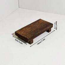 1 Stück Holz Seifenhalter, Waschbecken Ablage aus Holz, Schwammhalter und Seifenspender Regal, Parfüm & Kosmetik Organizer, Make-up Tablett, Wohndekoration, Badezimmer Zubehör, Heimtextilien