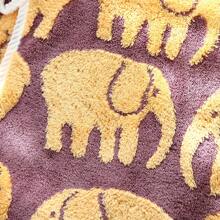 1pc Coral Fleece Bath Towel/2pcs Coral Fleece Bath Towel & Hand Towel Set, Elephant Design, Super Absorbent, Lint-Free, Soft & Skin-Friendly, Suitable For Bathroom, Face & Body, 3 Colors Available - Multicolor - View 10