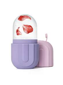 Silicone Ice Tray Ice Mould 2in1 Face Ice Roller Reusable Super Large Capacity Ice Cube Storage Ice Box