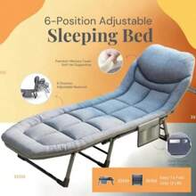 Portable Folding Camping Bed, Folding Single Sofa Bed - Adjustable Sofa Bed, Suitable For Camping And Travel, Comes With Soft Cushions And Pillows, Perfect For Holiday Gifts, Perfect For Outdoor Camping.