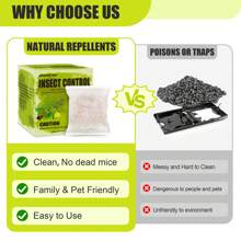 Bolsas repelentes de roedores (12 bolsas), repelente de ratones para interiores, repelente natural de ratas y ratones, bolsas repelentes de insectos con menta - 12 bolsas - Ver 4