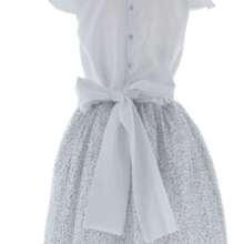 Vestido Niña Primera Comunion Blanco 8 a 18 Años 3945 - Blanco - Ver 2