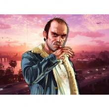 1 pièce Affiche murale avec cadre en option, Pop Art GTA 5 Vices, la capitale sainte, 5 stars, bon citoyen, trio de voyous, photo de groupe magnifique. Collection d'affiches artistiques à décorer la salle de jeu. Peinture HD cadeau de décoration
