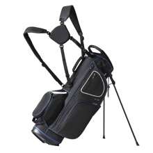 Lightweight 35 Inch Cart Bag With 14 Way Divider Top And 11 Storage Pockets In Black And White Design - Black - View 1