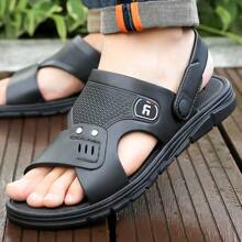 Neue Herrensandalen Sommer 2025, rutschfeste, strapazierfähige, weichsohlige, atmungsaktive, vietnamesische Strand-, Küsten-, Lässig-, Dusch- und Outdoor-Zehentrenner mit dicker Sohle