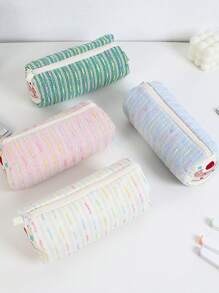 Cute Cartoon Strawberry Cake Pencil Case, Versatile Girly Stationery Storage Bag, Large Capacity Pencil Box For Students - Multicolor - View 2