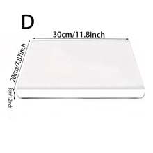 1 块带台面边缘的亚克力切菜板，防滑防脏厨房水果/蔬菜切菜板，透明设计保护台面，易于清洁