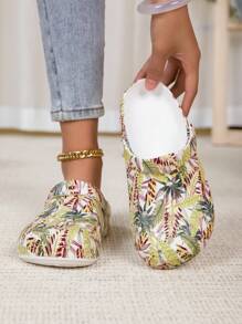 New Ladies Garden Shoes, Adjustable Loose Flat Slip-On, Suitable For Bedroom/Travel/Beach, Closed Toe Slippers - Multicolor - View 4