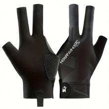 1pc Professional Billiard Glove For Left Hand - Non-Slip, Breathable 3-Finger Design With Fingerless Snooker Feature - Multicolor - View 7