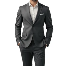 Men's Slim Fit Formal Suit – Sophisticated Design & Slim Fit - View 4