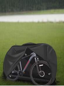 1PCS 210D Bike Cover For  Bikes Storage  Heavy Duty Bicycle Cover Waterproof Anti-UV,Universal Waterproof & Dustproof Outdoor Cover,Universal Indoor/Outdoor Waterproof Sunscreen Cover For Mountain Bike & Motorcycle, All Seasons - Black - View 3