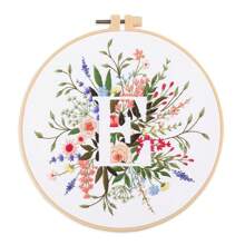 24 Kits de bordado floral con letras en inglés, kit de iniciación de lujo para principiantes, incluye tela, aro, hilos, agujas, instrucciones, perfecto para punto de cruz, manualidades, regalo para amigos y familia, decoración de bodas - Multicolor - Ver 14