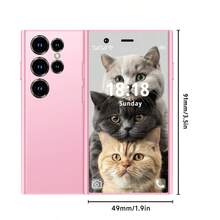 SOYES Mini Android Smartphone, Unlock Smart Phone, 3.0 Inch HD Screen Mini Phone, Pocket Phone, Student Phone, Dual SIM/Camera/GPS/Face ID, With Fun Educational APP/Learning/Gaming/Drawing/Cartoon, Ideal Phone For Children/Teens - Recolor - View 2