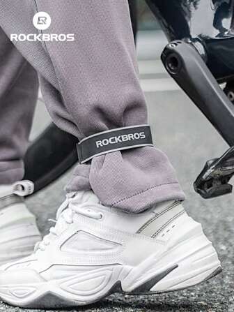 ROCKBROS 1pc Anti-Pinch Trouser Straps – Reflective Elastic Design, Adjustable & Comfortable, Prevents Trouser Leg Entanglement & Chainring Accidents, Convenient For Cycling