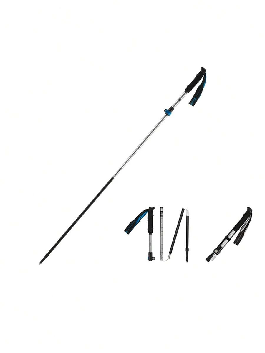 Naturehike ST09 Silver Trekking Pole, Single Pack, Foldable 115-135cm For Outdoor Hiking, Camping Equipment
