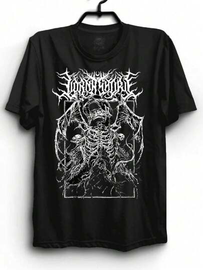 Rock Metal New Metal Nu Metal Emo Gotico Ghotic Darkwear Streetwear Camiseta Unissex Masculino Feminino 100% Algodão Top Premium Streetwear Lançamento Varias Cores!! Plus Size