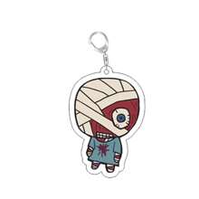 Llavero de juego de terror Chidas, llavero de Mouthwash Jimmy Curly Anya Sallyface, accesorio de bolso, joyería para fanáticos de los videojuegos, accesorios para automóvil, accesorio de bolso, llavero con letra escolar, gótico lindo, accesorios Y2k de Halloween, ideas de regalo del Día del Maestro, Navidad, accesorios de bolso, cordones con portaidentificaciones, accesorios de automóvil, encantos de bolso