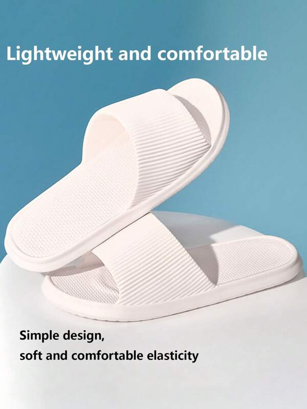 1pc Comfortable Slippers, Soft & Bounce-Back, Fashionable & Non-Slip, Ideal For Home And Travel