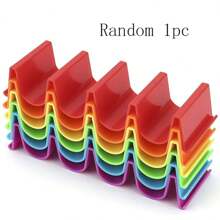 3pcs Tortilla Warmer Rack, Plastic Thin Pancake Clamp, Taco Holder, Easy Kitchen Pancake Food Rack - Multicolor - View 7