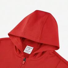 Skechers Youth/Teenage Casual Hooded Sportswear Jacket - Red - View 3